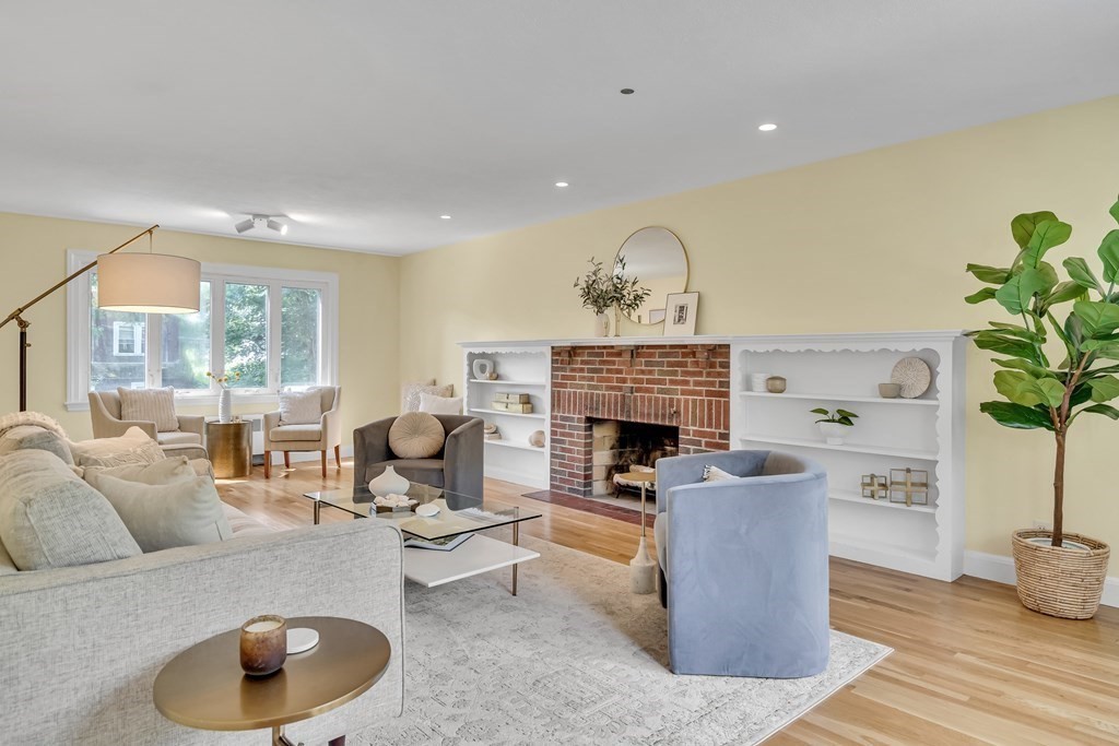 31 Park Drive Newton, MA 02461 - Photo 4 of 31 a living room with furniture potted plant and a fireplace