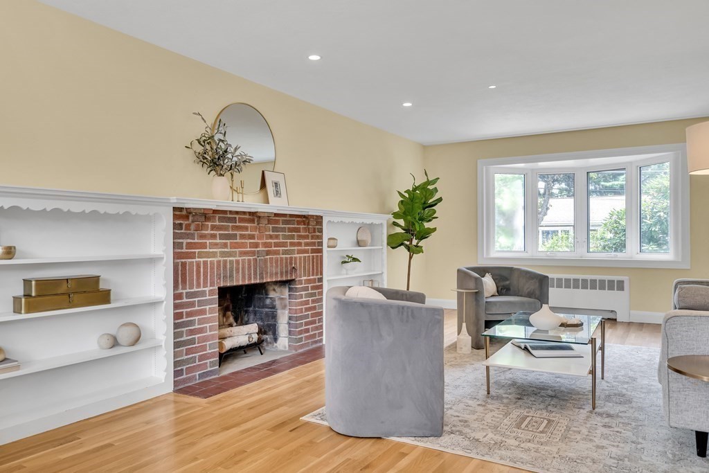 31 Park Drive Newton, MA 02461 - Photo 6 of 31 a living room with furniture and a fireplace