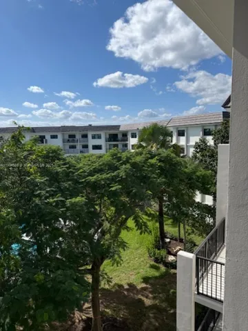 a view of a green yard