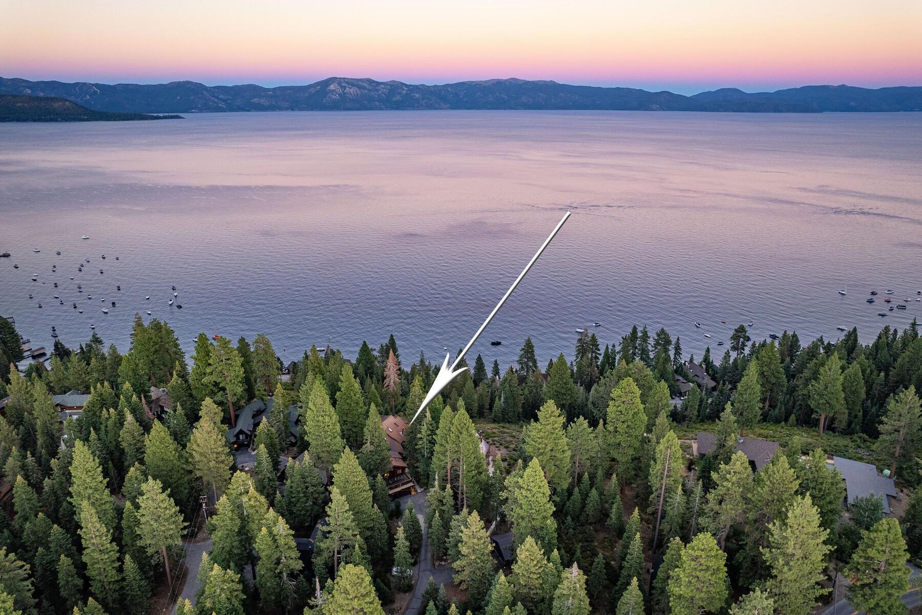 488 Old County Road Carnelian Bay, CA 96140 - Photo 4 of 21 a view of a city with sunset in background