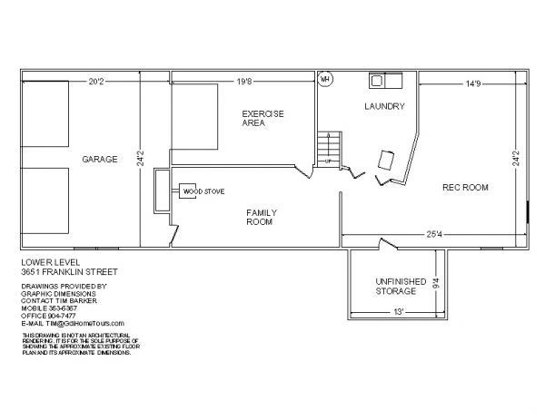 6804 Fairway Ridge Road Salem, VA 24153 - Photo 44 of 54 LOWER LEVEL PLAT
