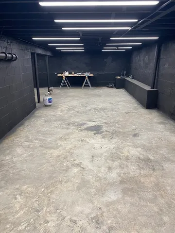 a view of room with gym equipment