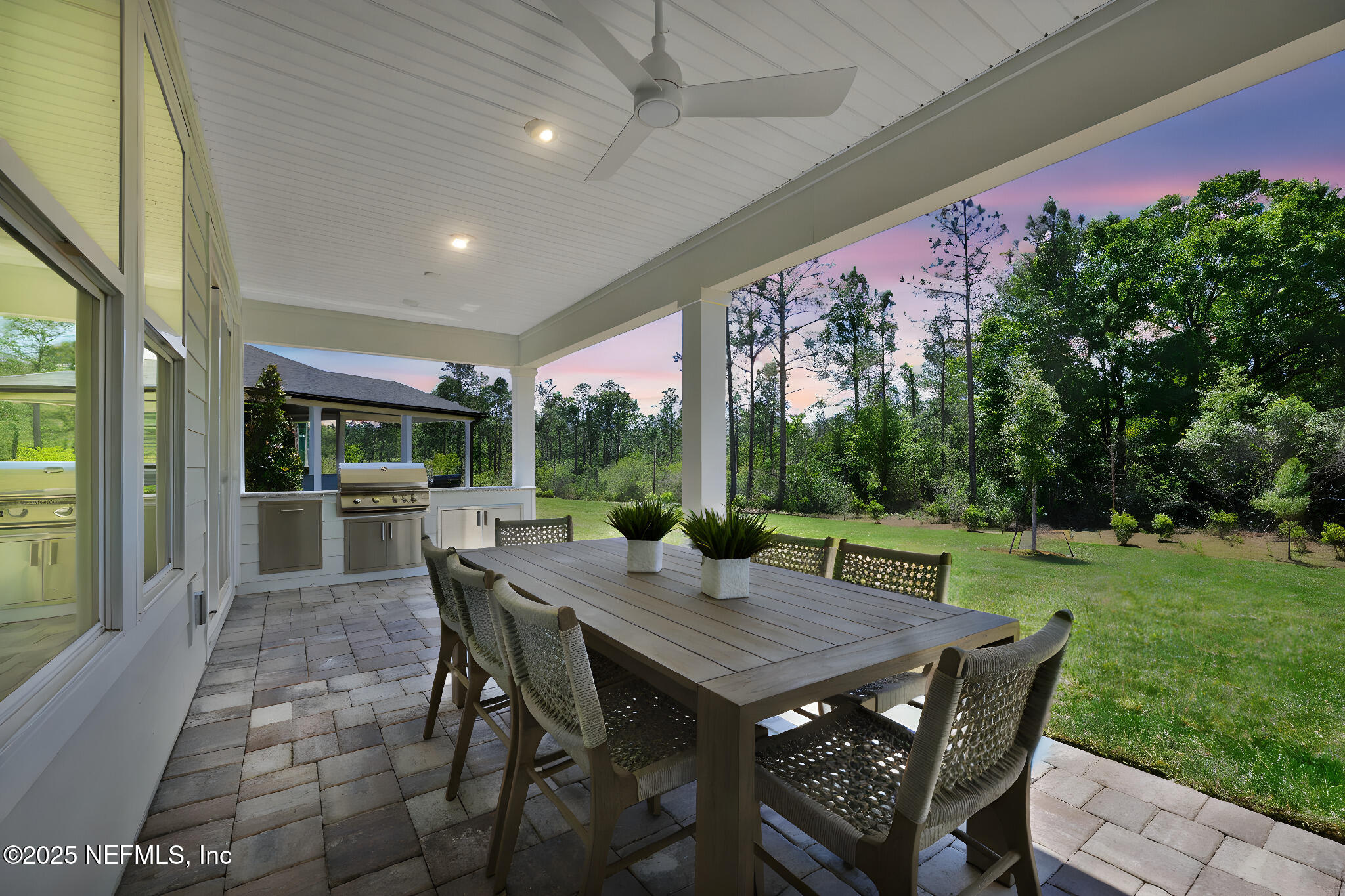 124 Headstream Drive St. Johns, FL 32259 - Photo 15 of 22 a view of an outside dining space with furniture