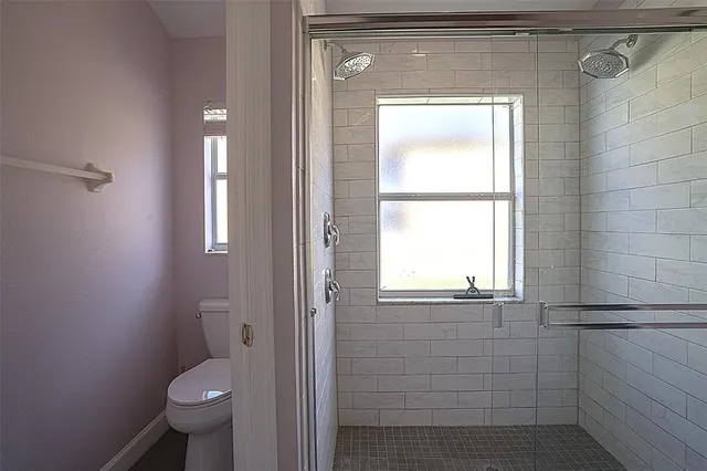 a bathroom with a toilet
