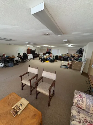 a room with furniture