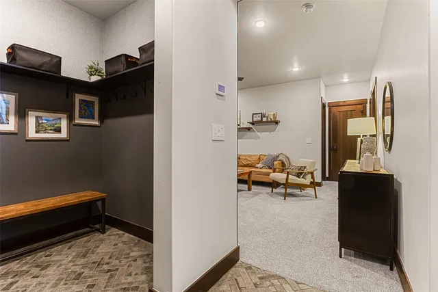 a table with chairs in front of it