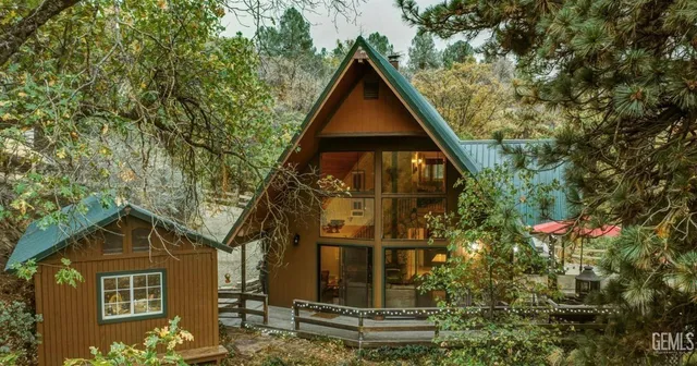 a aerial view of a house