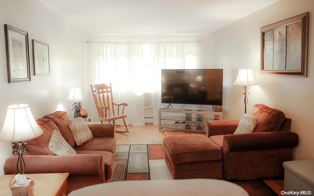 610 Pine Street Brooklyn, NY 11208 - Photo 8 of 35 a living room with furniture and a flat screen tv