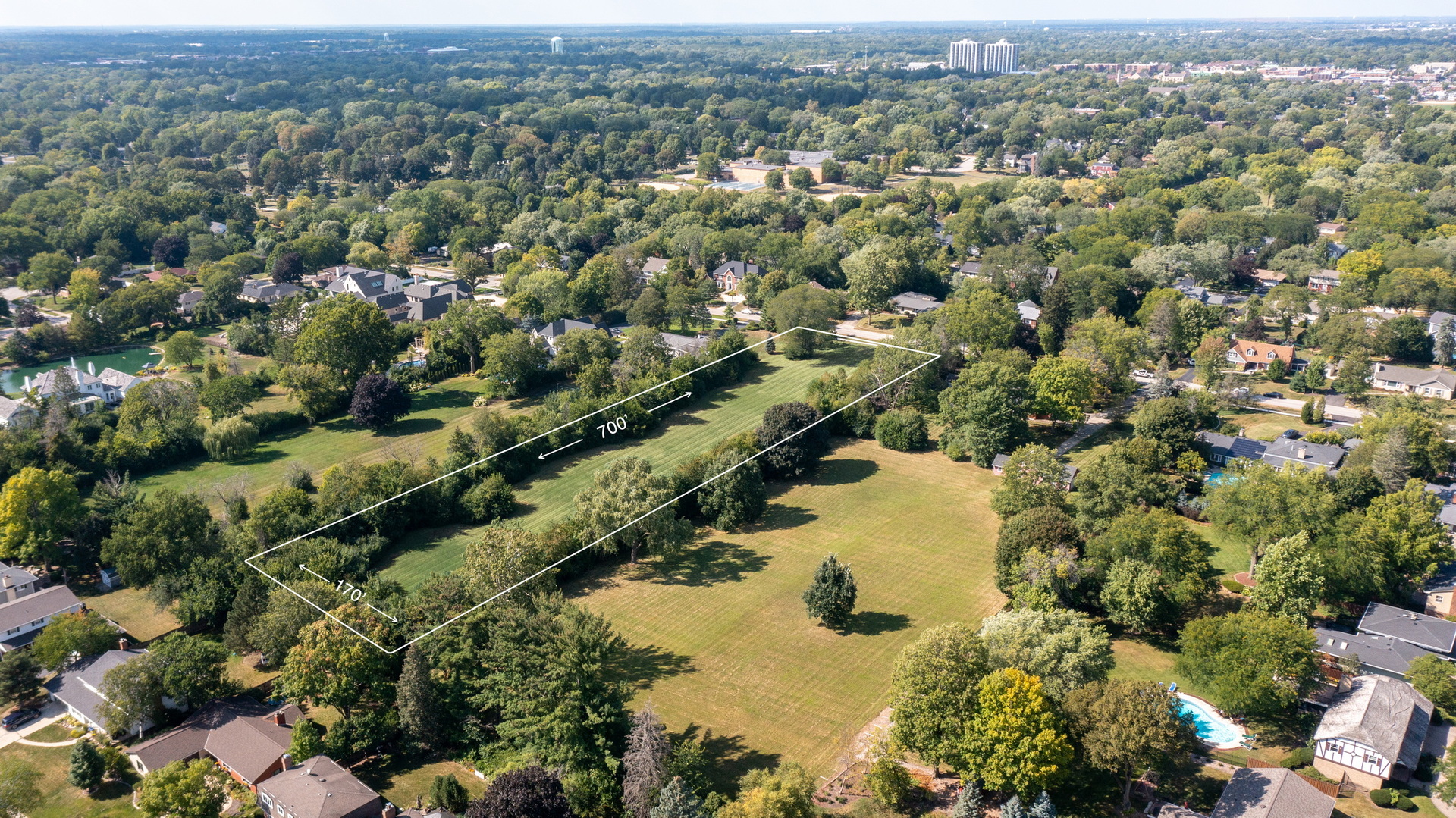 110 East Farnham Lane Wheaton, IL 60189 - Photo 5 of 17 an aerial view of city and lake view
