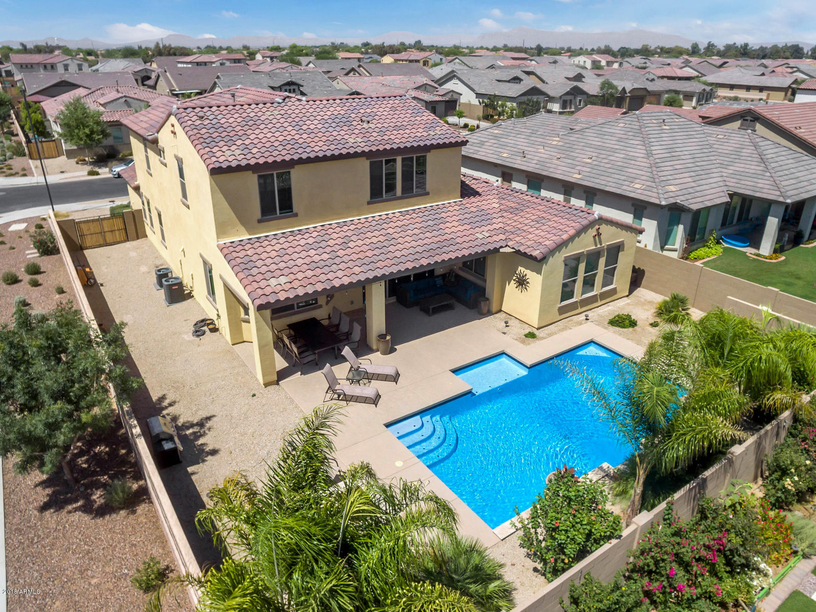 19677 Walnut Road Queen Creek, AZ 85142 - Photo 33 of 40 Aerial 4 Large Extended Patio