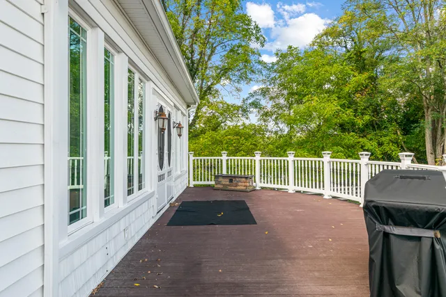 a view of porch with furniture
