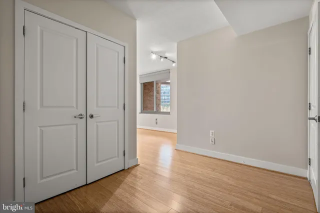 a close view of closet