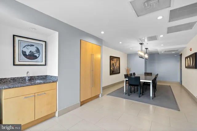 a view of gym equipment and windows