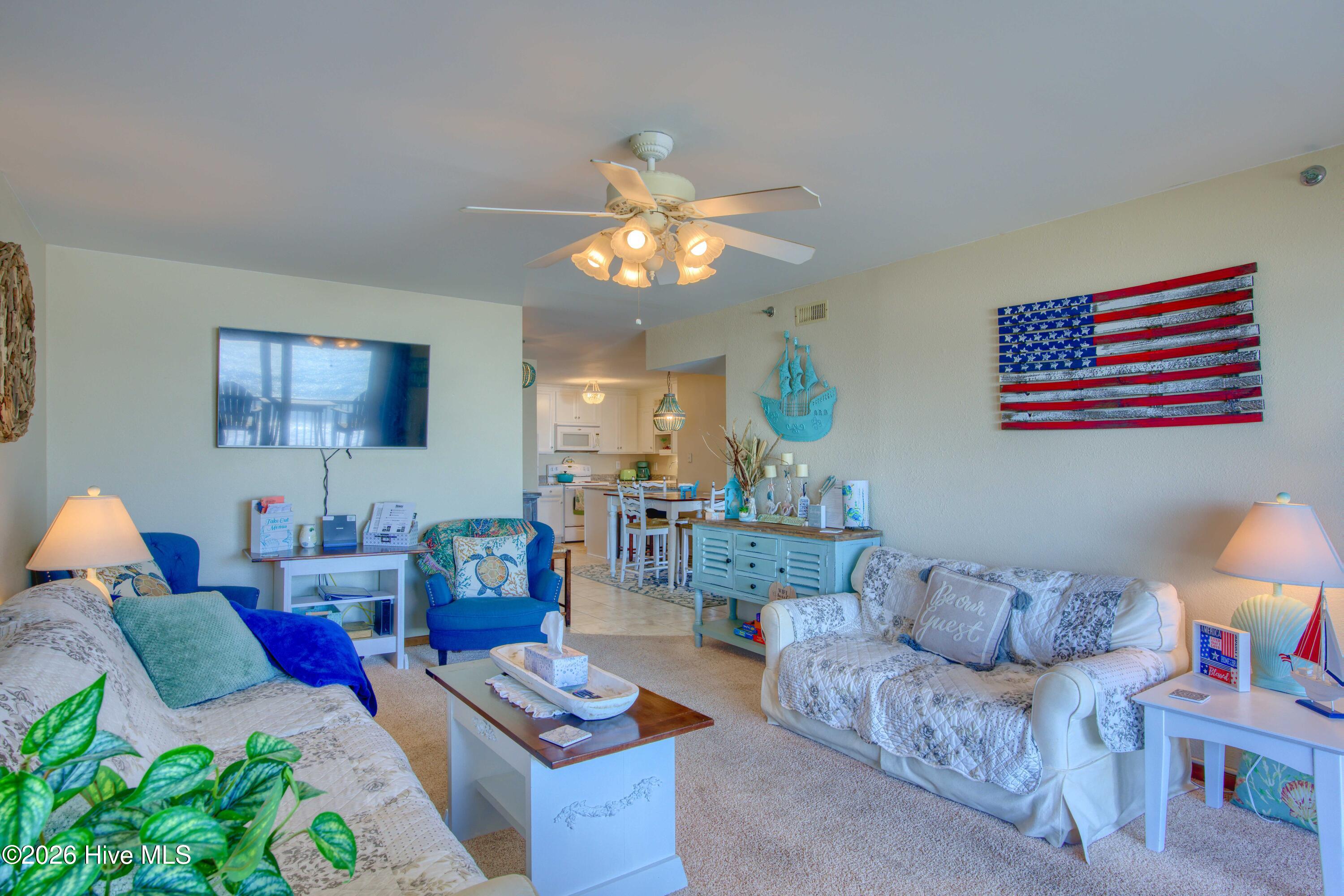 1896 New River Inlet Road, Unit 1209 North Topsail Beach, NC 28460 - Photo 17 of 50 Living Room