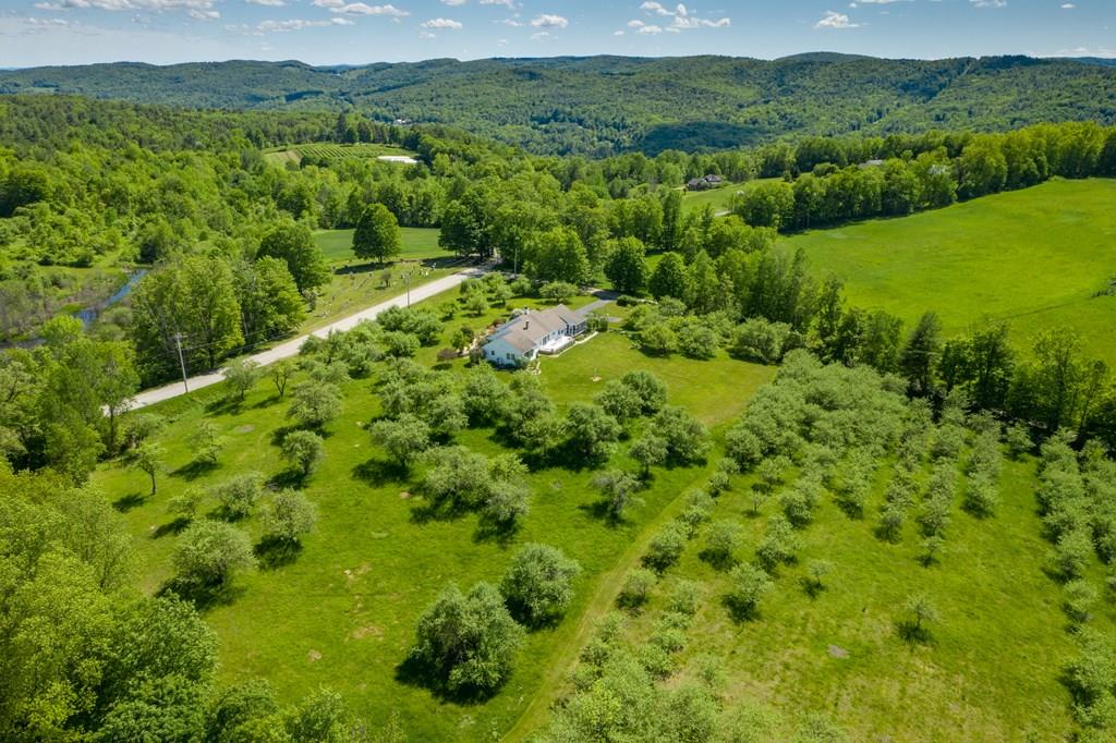 411 West Leyden Road Leyden, MA 01337 - Photo 41 of 42 a view of a lush green forest with a lush green hillside and a houses