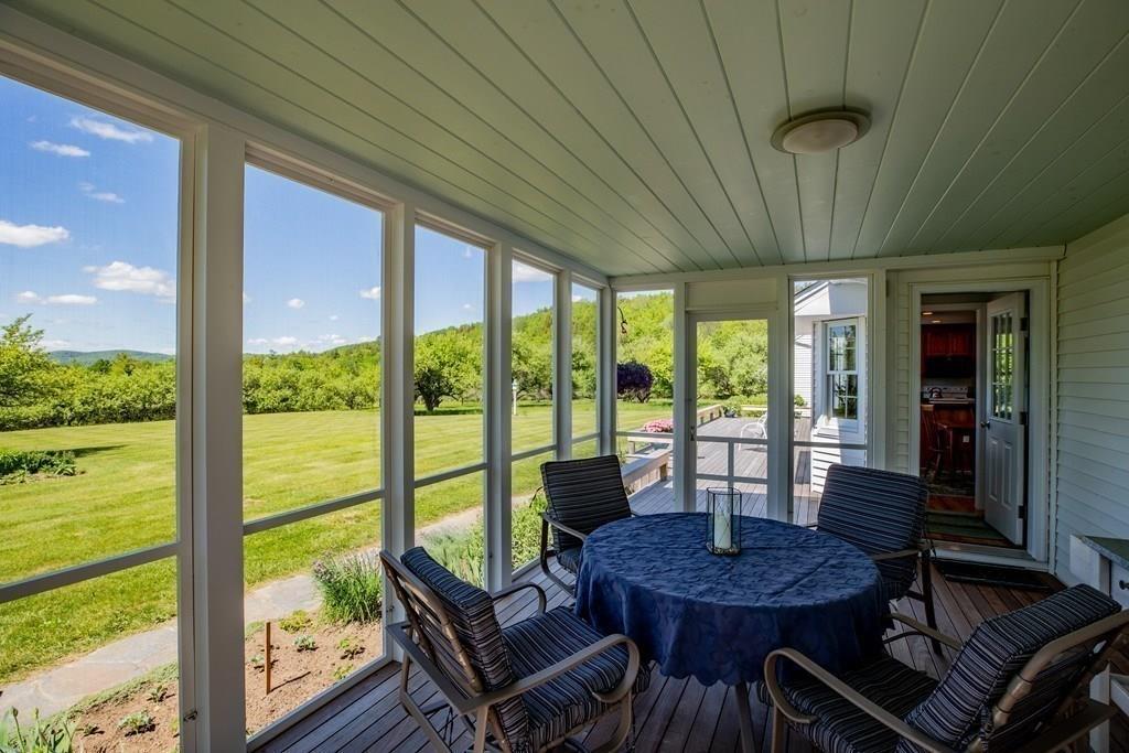 411 West Leyden Road Leyden, MA 01337 - Photo 6 of 42 a view of a dining room with furniture window and outside view