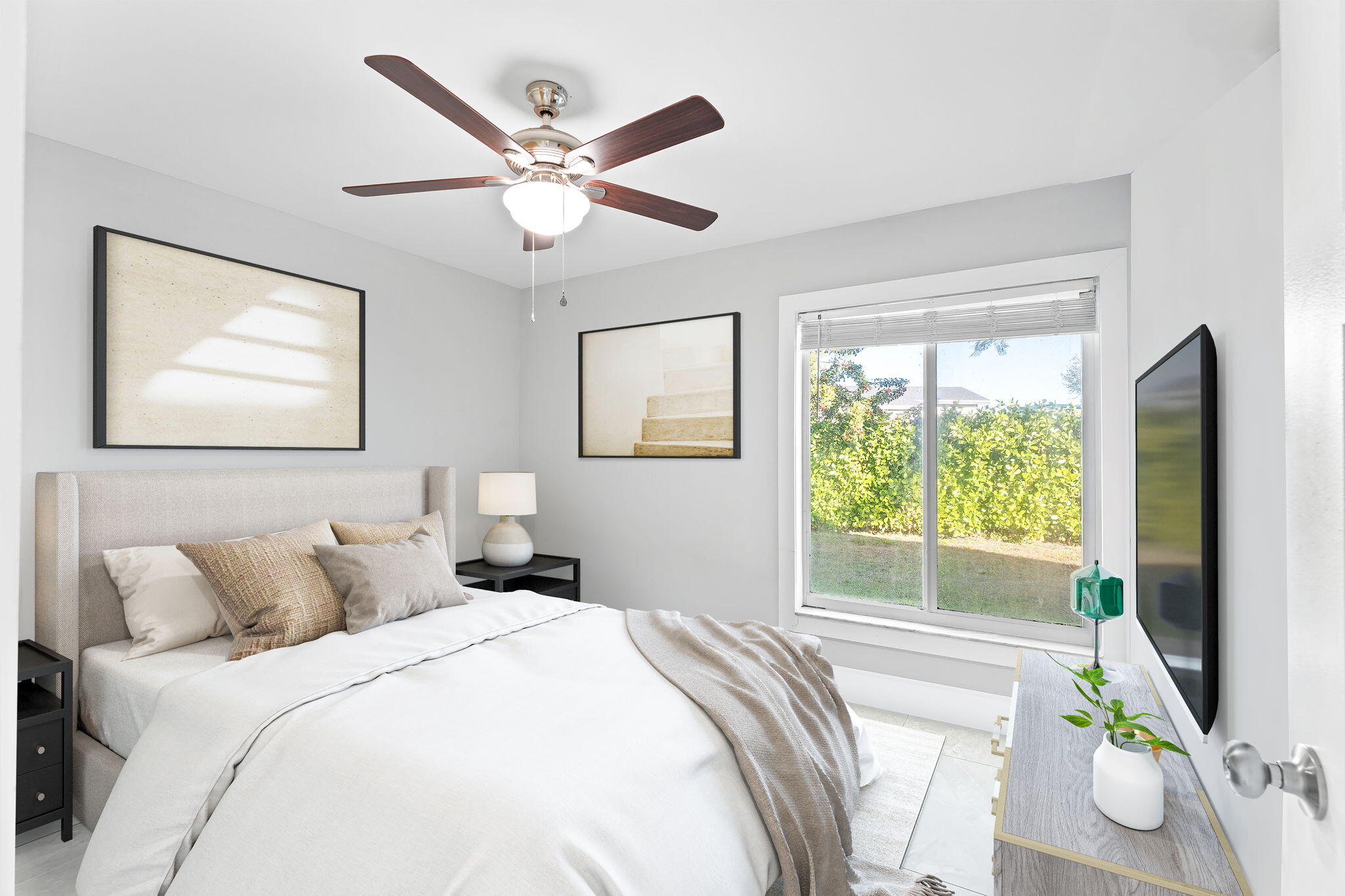 12293 Old Country Road South Wellington, FL 33414 - Photo 20 of 32 a bedroom with a large bed and a window