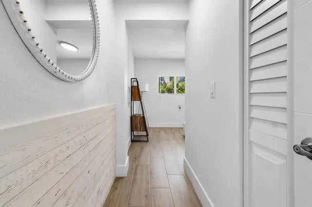 wooden floor in a gallery