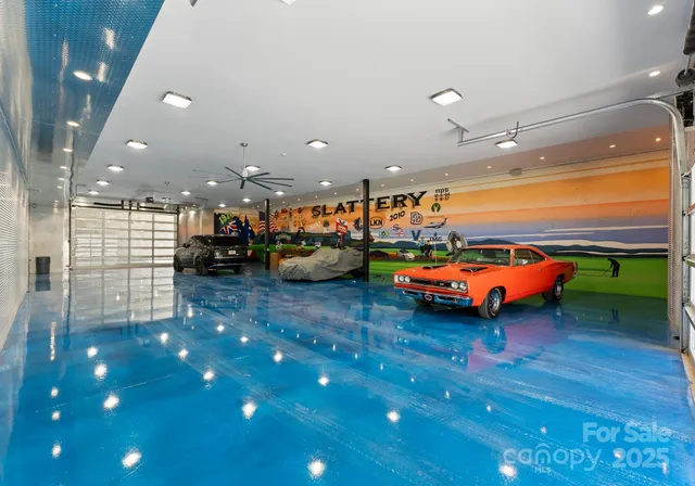 a living room with a hard wood floor