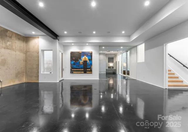 a view of an outdoor space with seating area