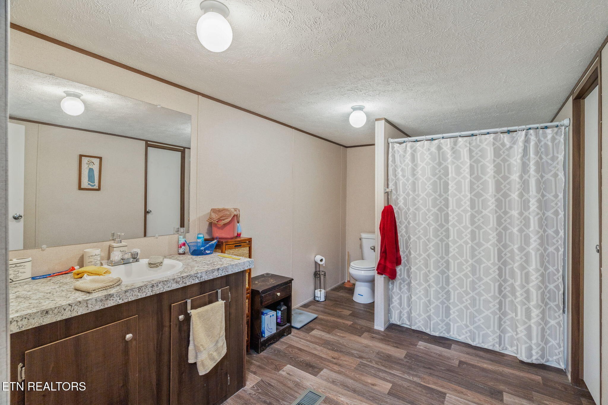 20156 Steekee Road Loudon, TN 37774 - Photo 21 of 46 a bathroom with a sink vanity and a mirror