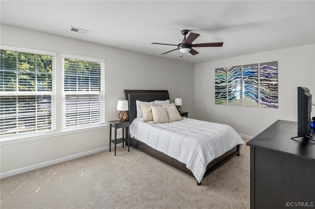 5419 Sandy Ridge Terrace Chesterfield, VA 23832 - Photo 16 of 27 a bedroom with a bed tv and a window