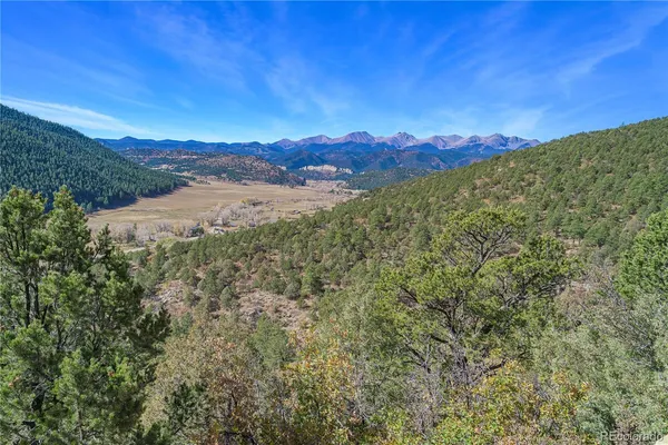 a view of an outdoor space and mountain view