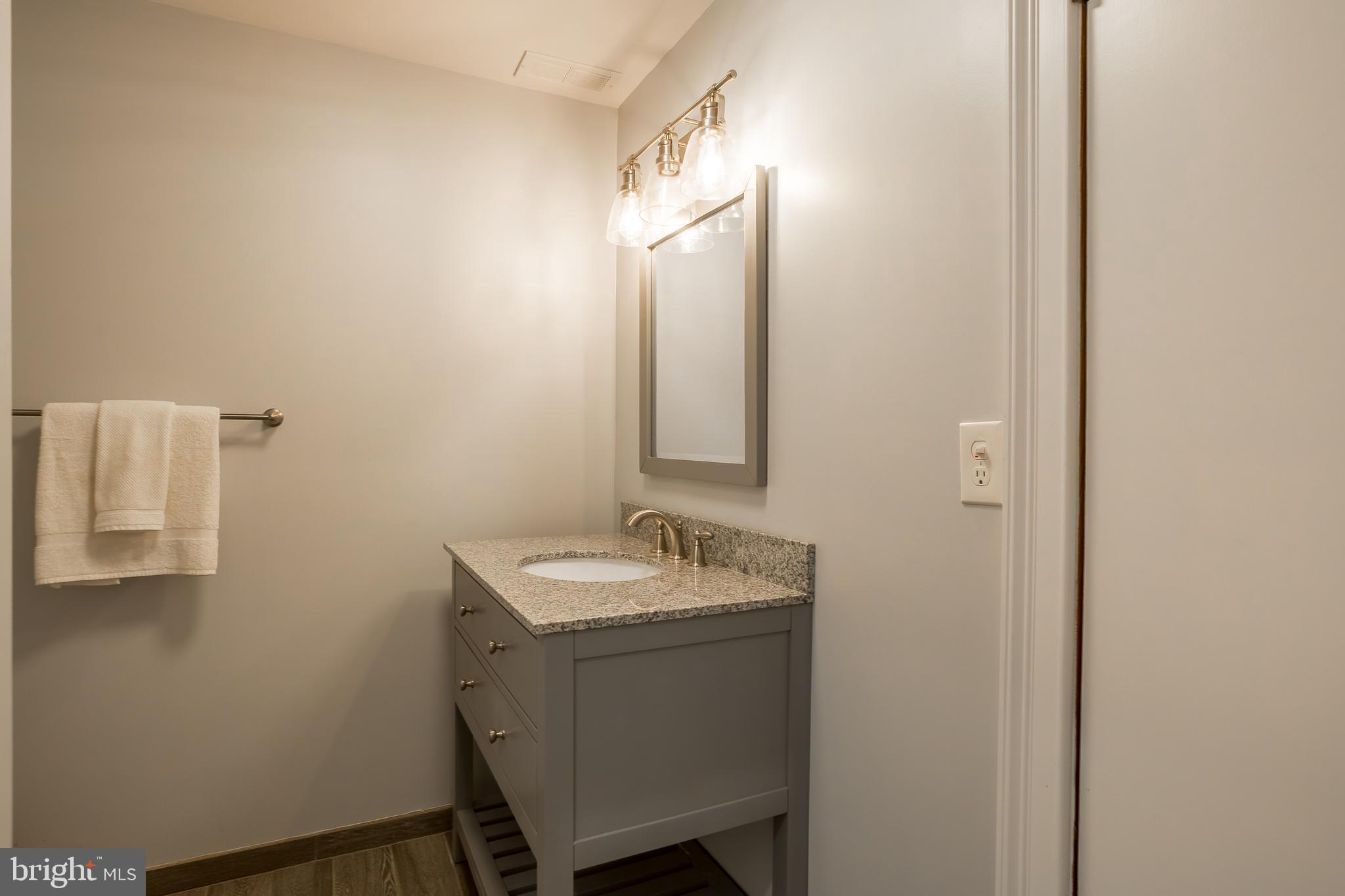 3706 Bestpitch Ferry Road Cambridge, MD 21613 - Photo 33 of 43 a bathroom with a sink and a mirror