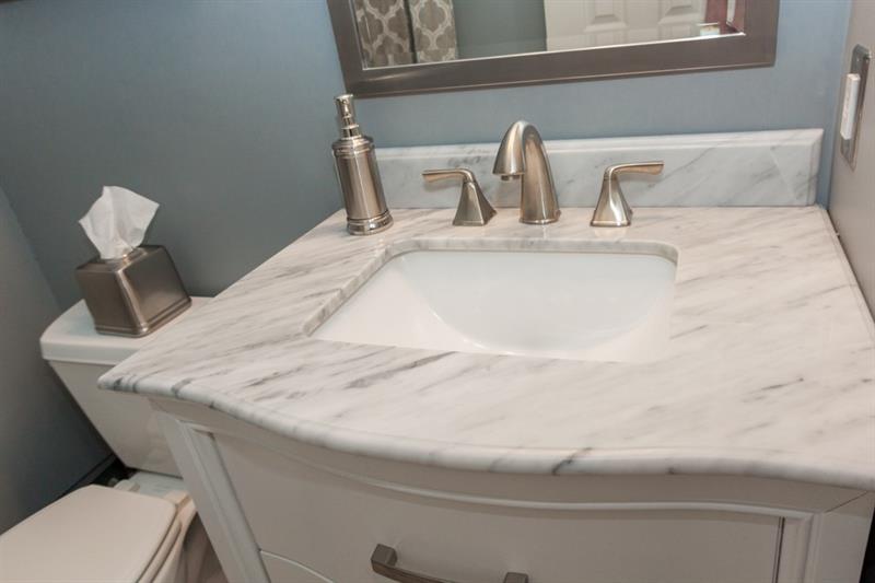 6 Castle View Drive McKees Rocks, PA 15136 - Photo 15 of 25 The marble sink in the main floor half bath.