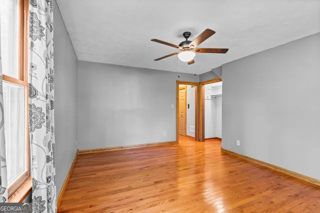 a view of an outdoor space and swimming pool