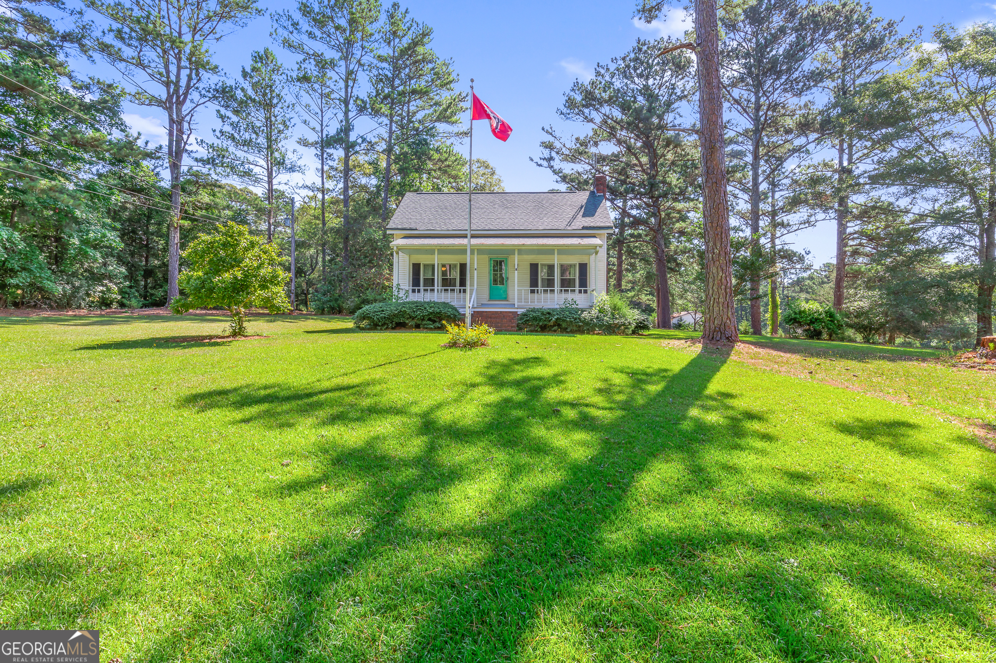 4170 Hollonville Road Williamson, GA 30292 - Photo 2 of 132 a view of a house with a big yard and large trees