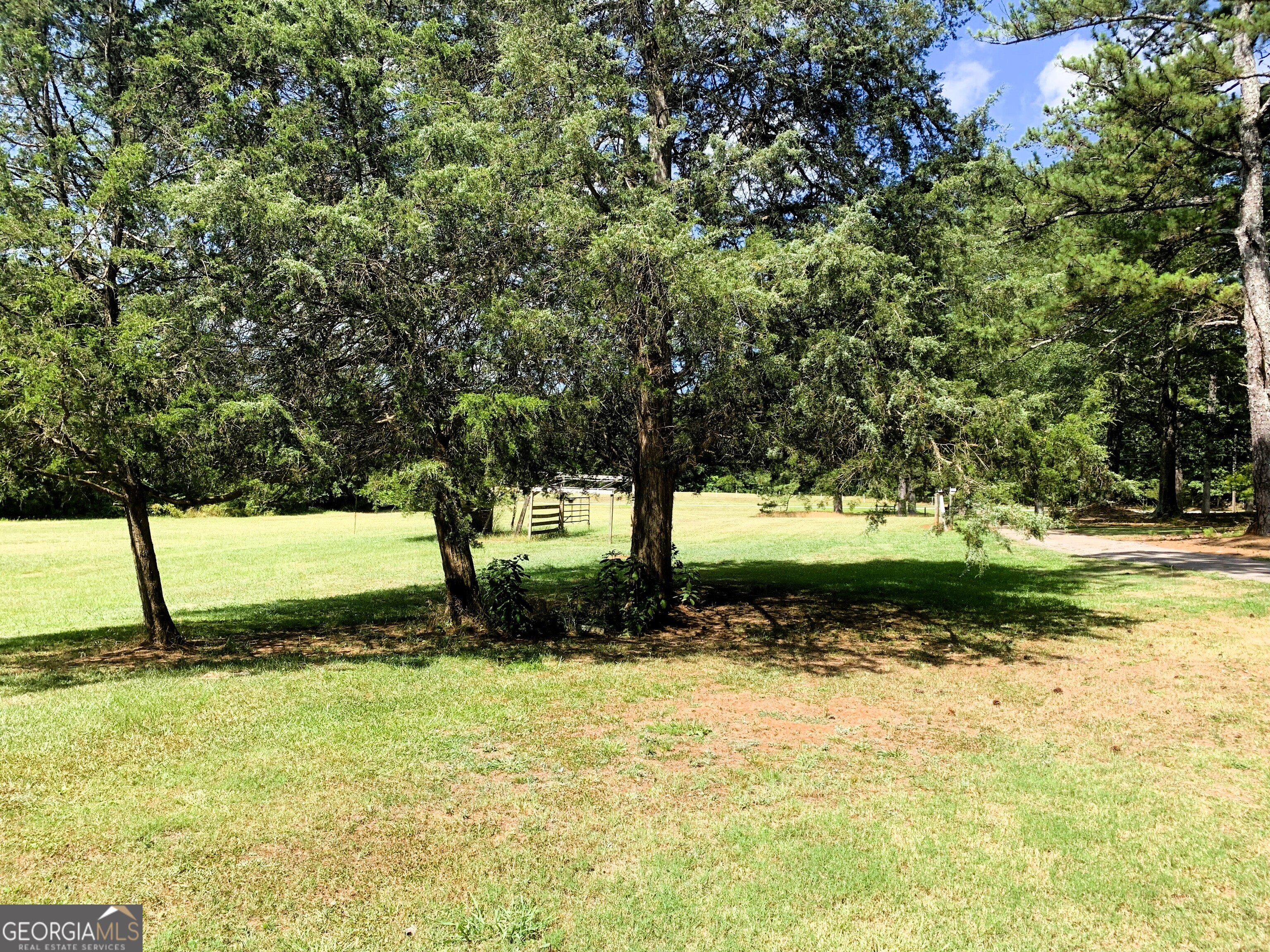 4170 Hollonville Road Williamson, GA 30292 - Photo 69 of 132 a view of a yard with wooden fence