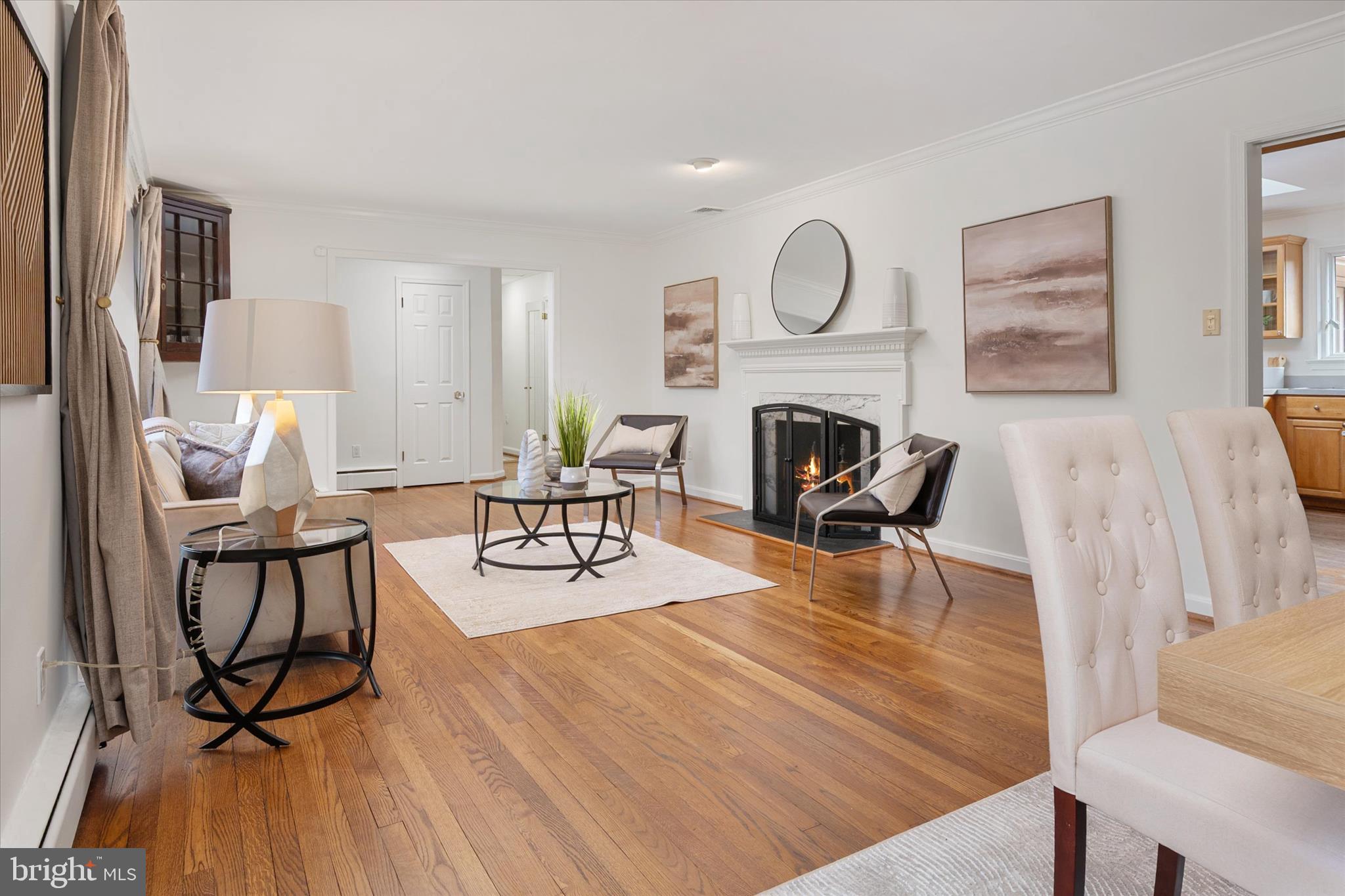 2100 Hermitage Avenue Silver Spring, MD 20902 - Photo 6 of 39 a living room with furniture and a fireplace