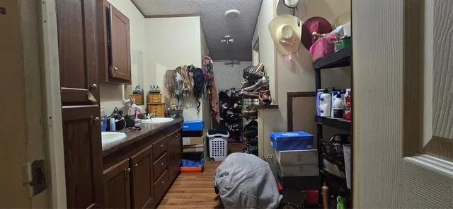 a view of walk in closet