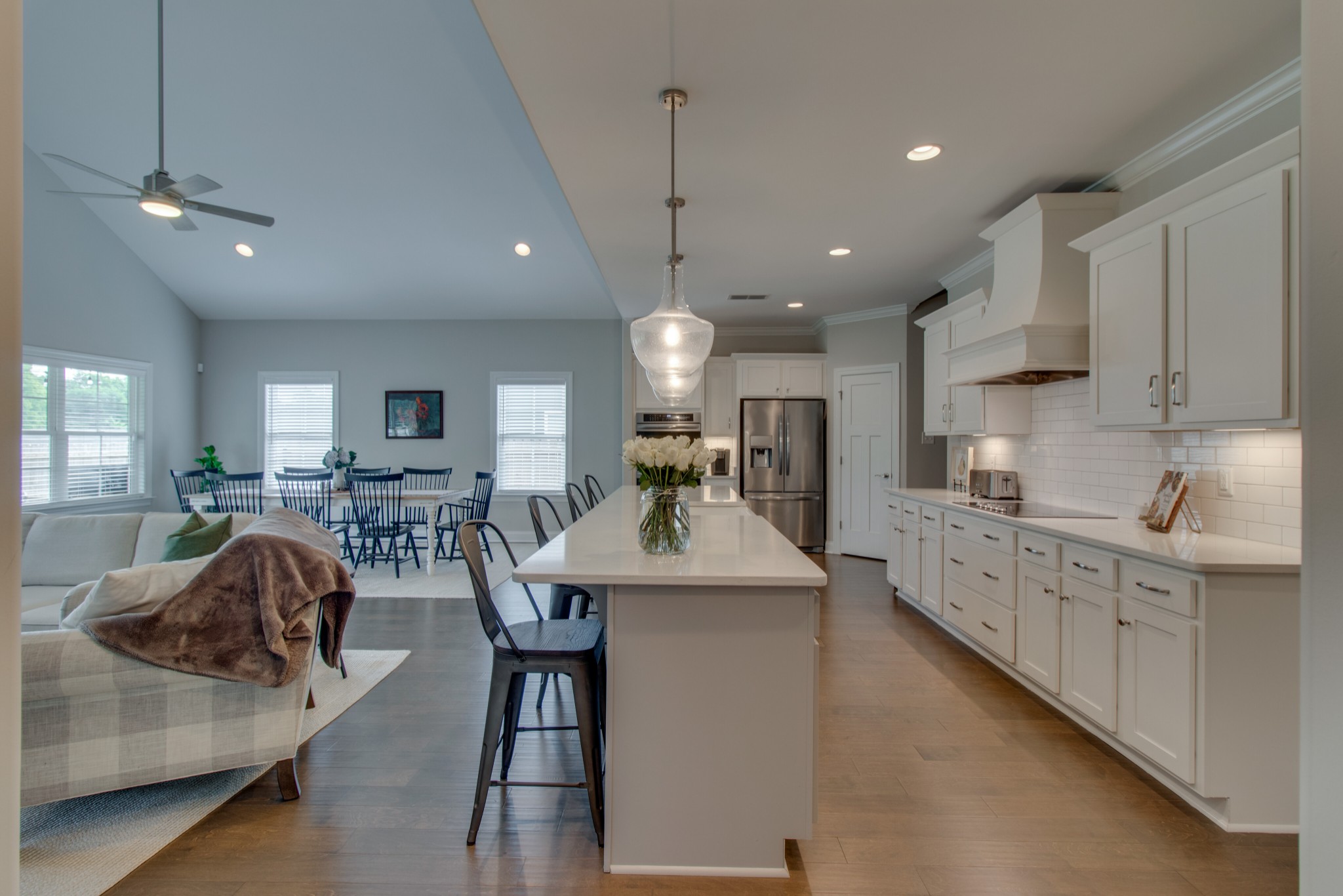 336 Beulah Rose Drive Murfreesboro, TN 37128 - Photo 21 of 42 a large kitchen with kitchen island a large island in it