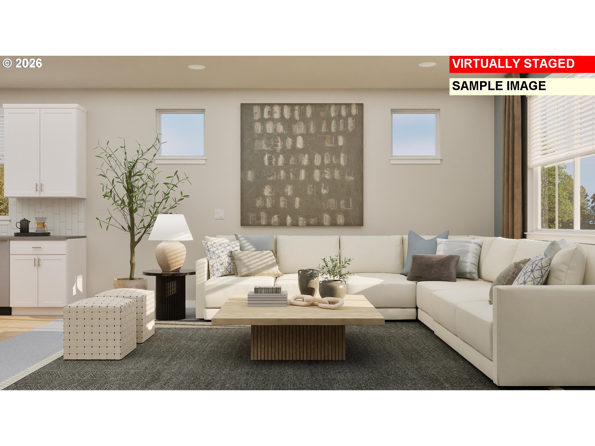 16908 Southwest Lorikeet Lane Beaverton, OR 97007 - Photo 5 of 20 a living room with furniture and a potted plant