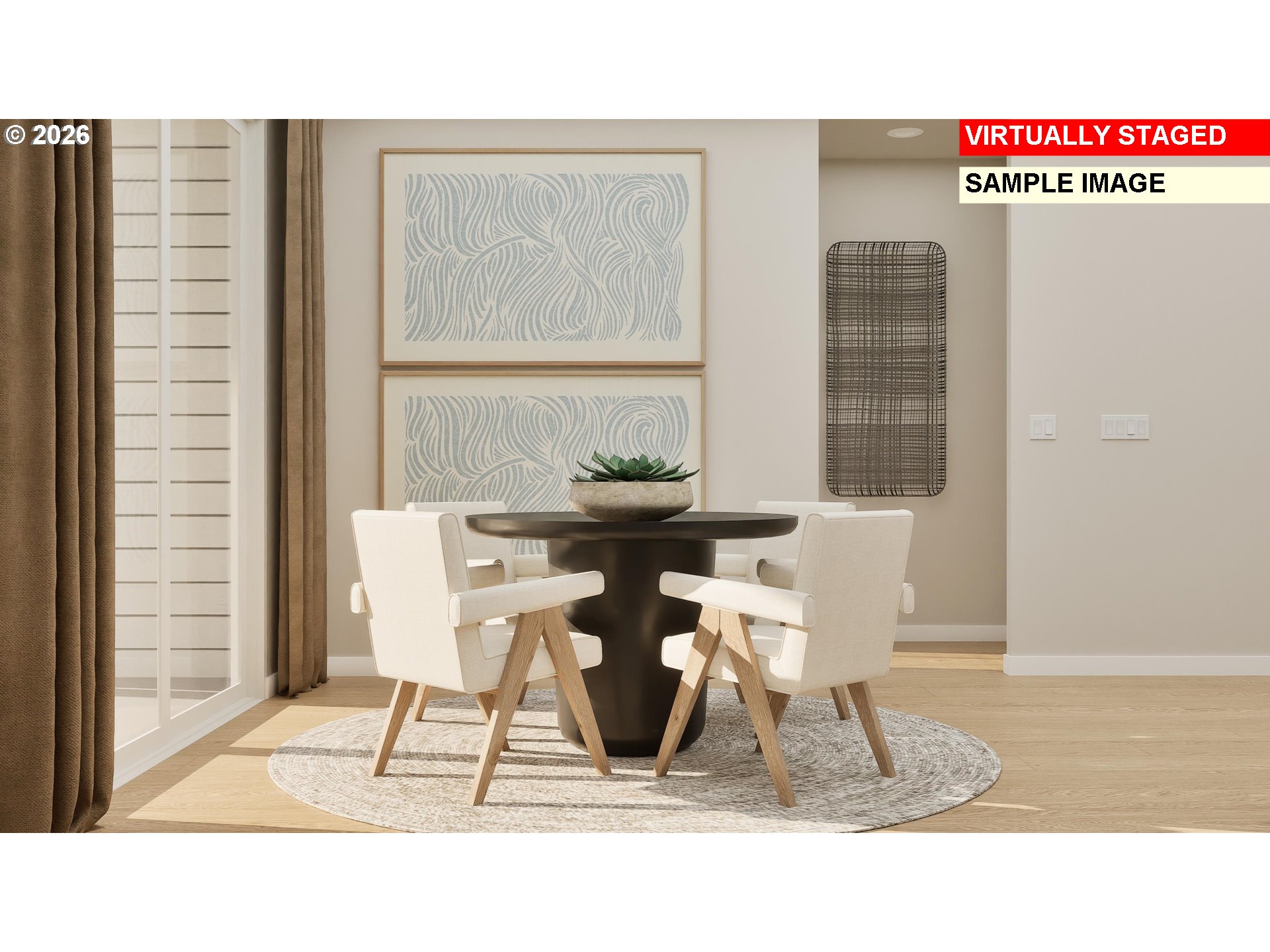 16908 Southwest Lorikeet Lane Beaverton, OR 97007 - Photo 8 of 20 a black and white photo of a living room