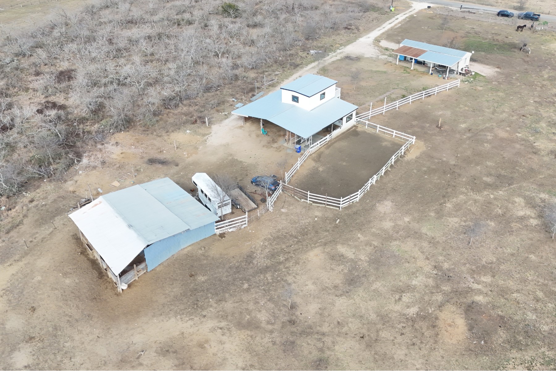 2690 County Road 466 Elgin, TX 78621 - Photo 3 of 19 an aerial view of a house with outdoor space