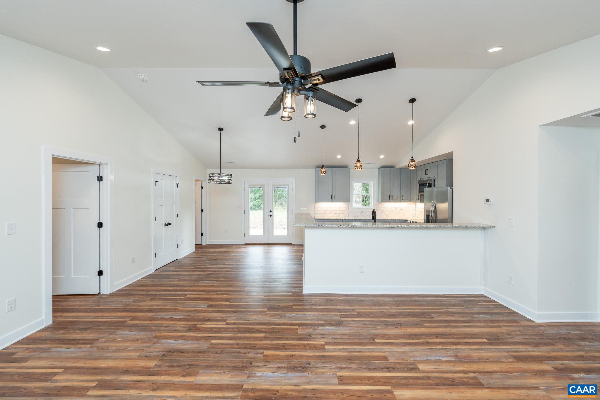 Lot 1 Ivy Road Howardsville, VA 24562 - Photo 6 of 34 a view of kitchen and hall with wooden floor