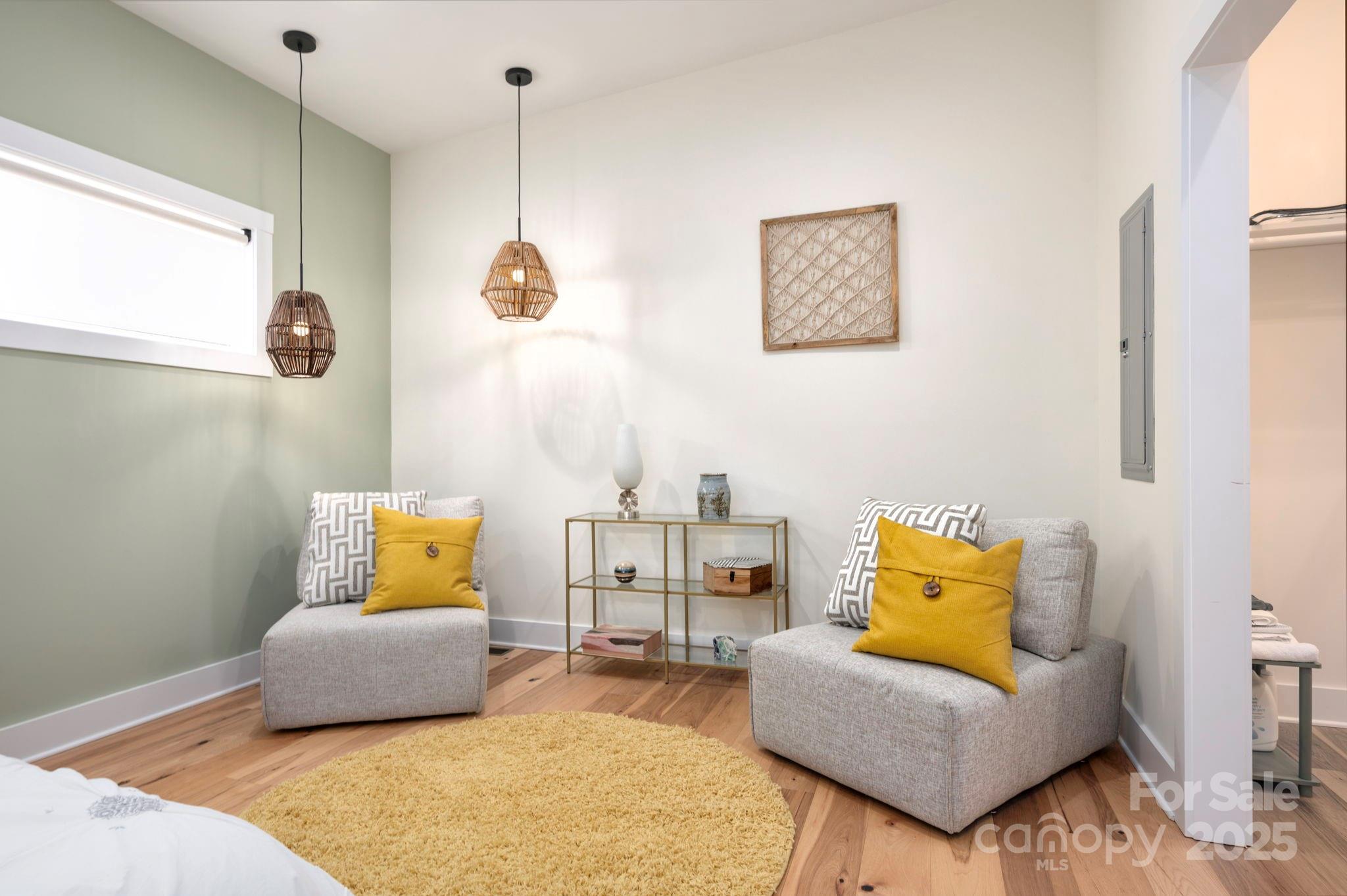 20 Garden Road Asheville, NC 28804 - Photo 19 of 44 a bedroom with furniture and a bed