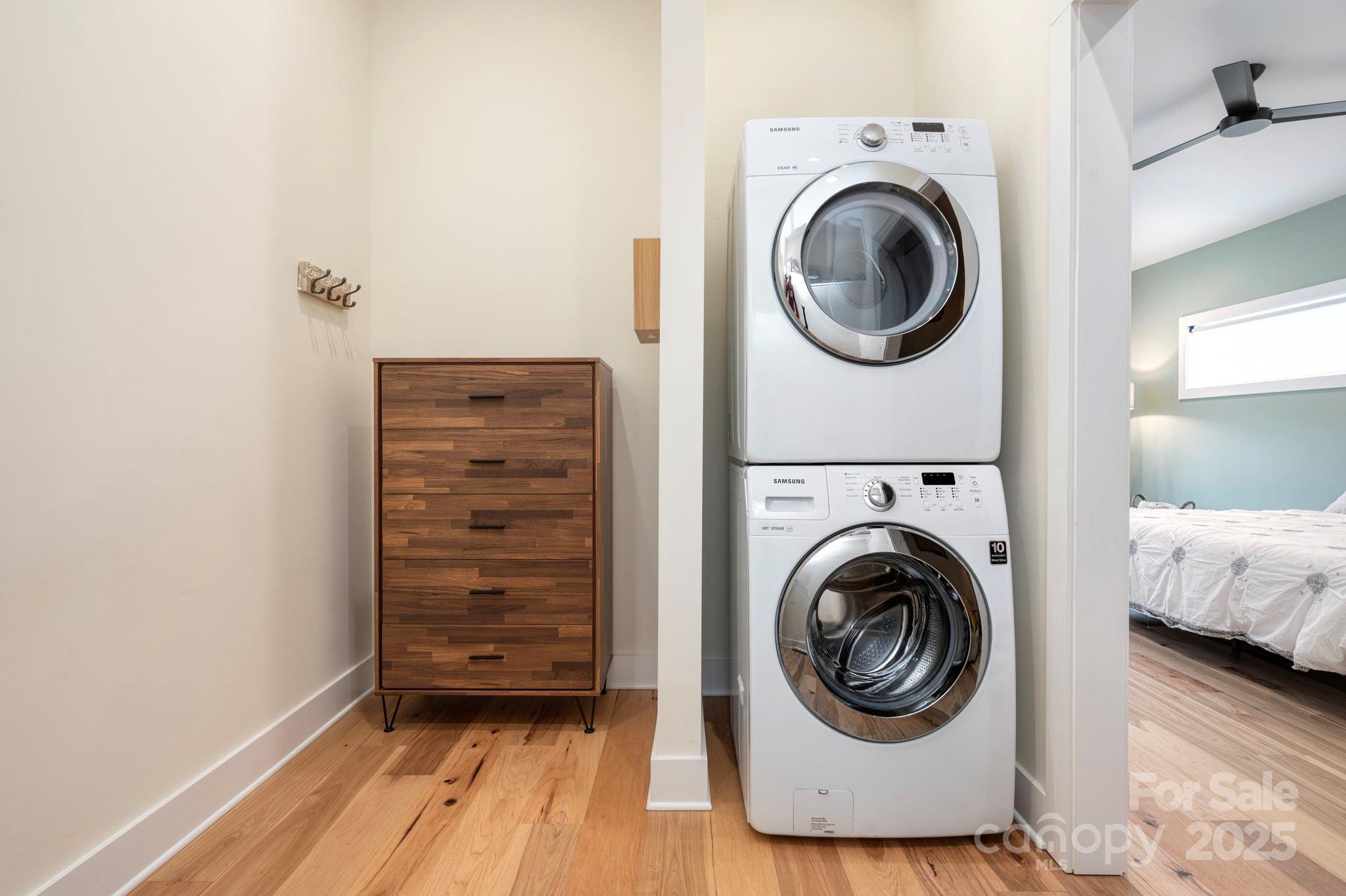 20 Garden Road Asheville, NC 28804 - Photo 21 of 44 a view of a bedroom with washer and dryer