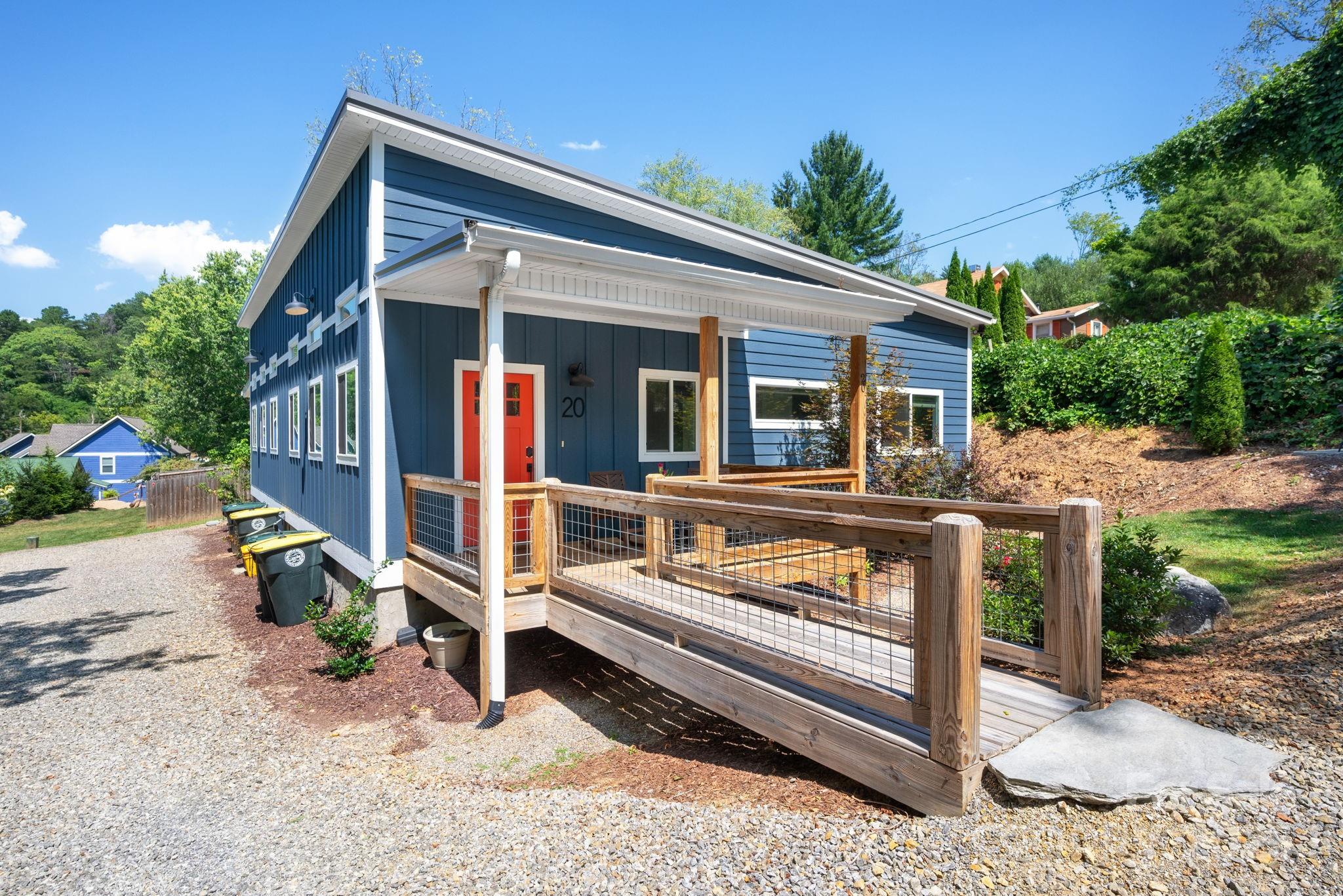 20 Garden Road Asheville, NC 28804 - Photo 26 of 44 a view of a house with backyard and sitting area
