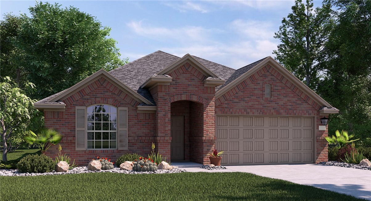 100 Star Jasmine Cove Georgetown, TX 78626 - Photo 1 of 1 a front view of a house with a yard