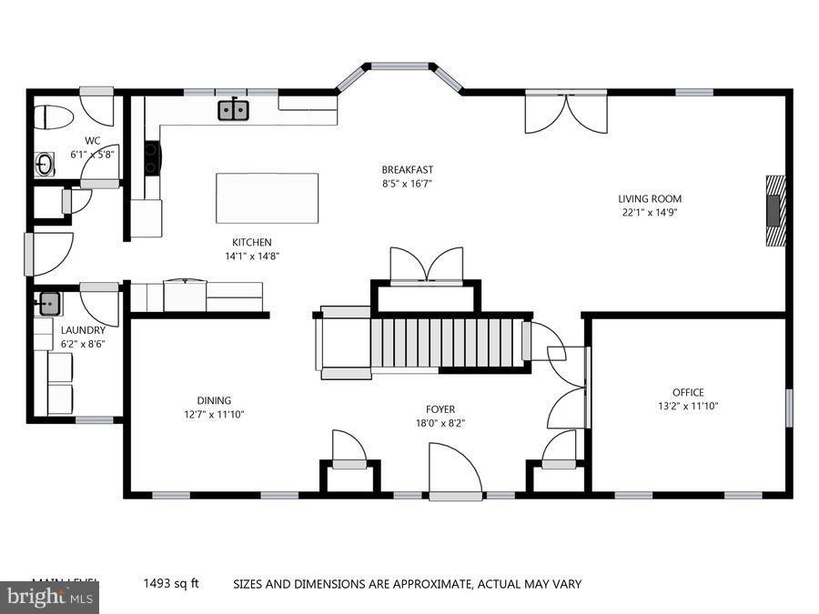 4835 South Polling House Road Lothian, MD 20711 - Photo 28 of 29 Main Level Floorplan