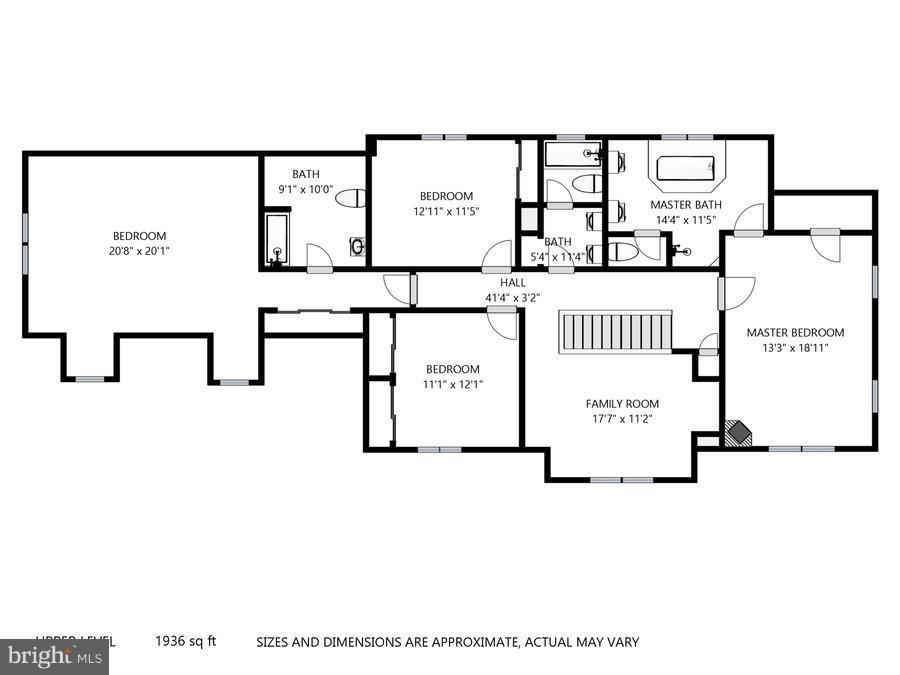 4835 South Polling House Road Lothian, MD 20711 - Photo 29 of 29 Upper Level Floorplan