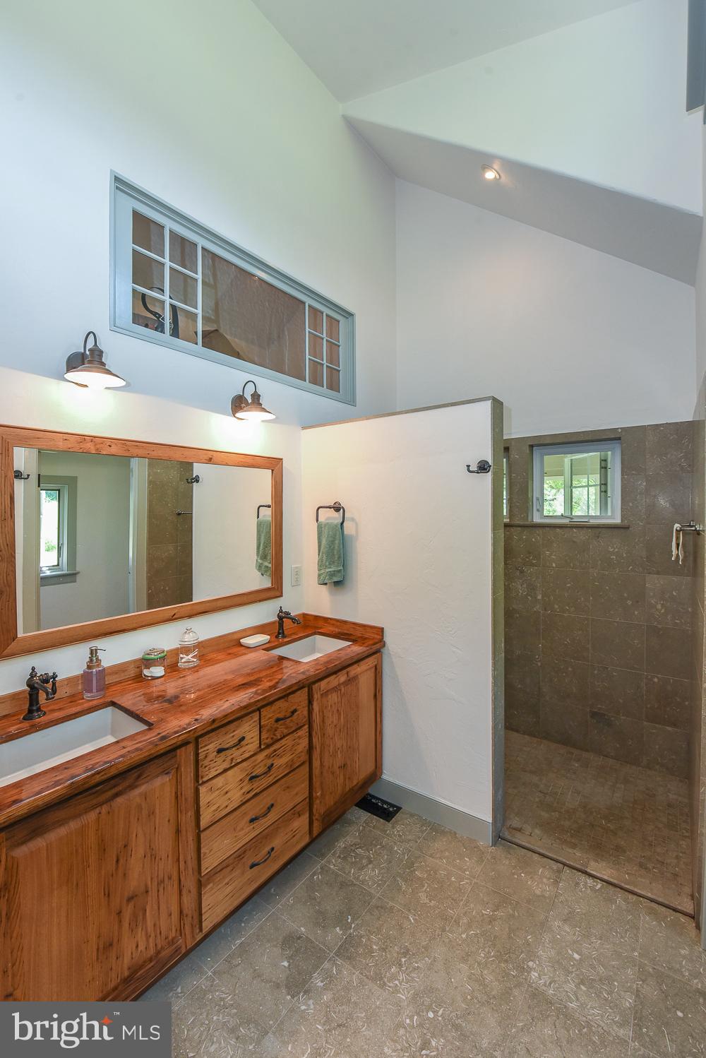 1425 Birchrun Road Chester Springs, PA 19425 - Photo 14 of 59 Cathedral Master Bathroom with limestone floor