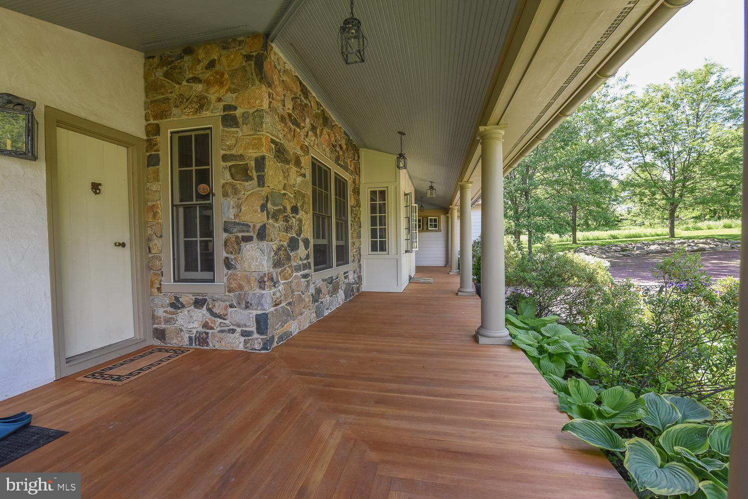 1425 Birchrun Road Chester Springs, PA 19425 - Photo 47 of 59 Front Sitting Porch with brand new wood flooring