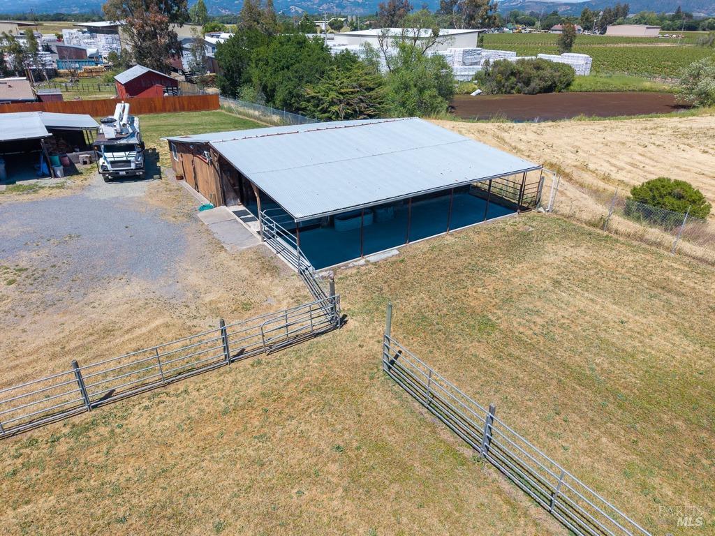 23180 Maffei Road Sonoma, CA 95476 - Photo 61 of 61 Aerial of the barn.