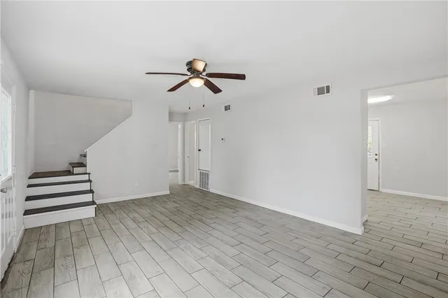 wooden floor in an empty room