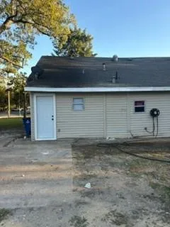 a backyard of a house